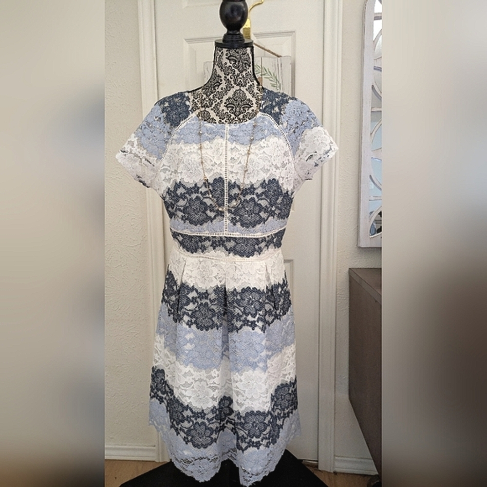 Modern, Ombre, Lace Dress
